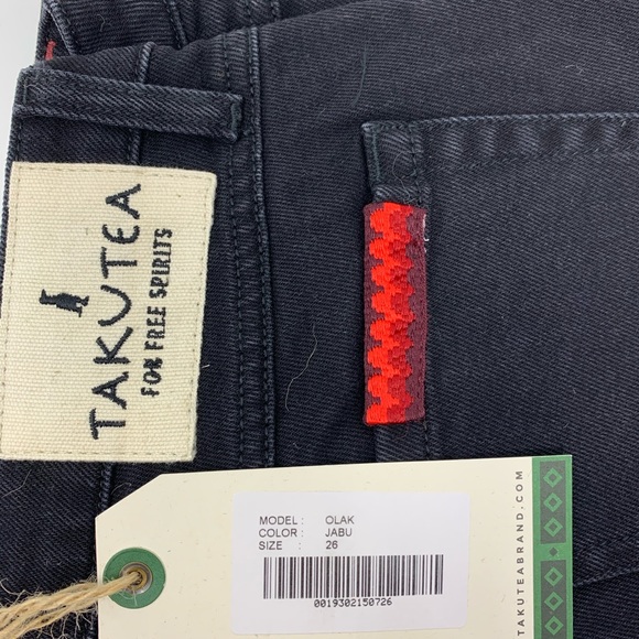 Brand New Women Blk Takutea Olak Jabu Jeans 26x25 - Picture 7 of 8